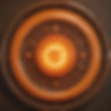 Artistic representation of the sacral chakra symbol