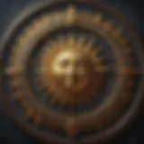 Astrological symbols representing sun and moon signs