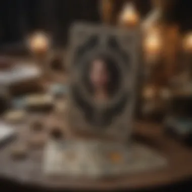 Astrological chart alongside tarot cards, illustrating their connection