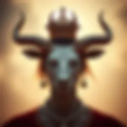 Symbolic representation of Taurus rising traits