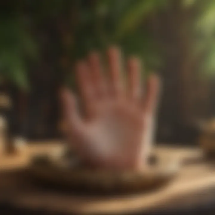 A serene environment ideal for practicing palm reading