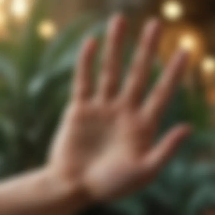 Various palm reading tools and literature for enthusiasts