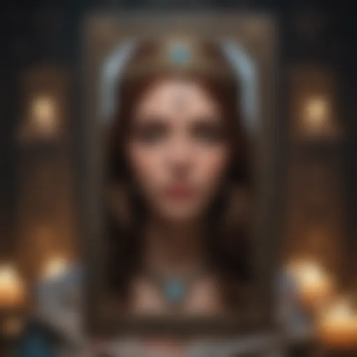 An artistic representation of tarot symbolism and numerology