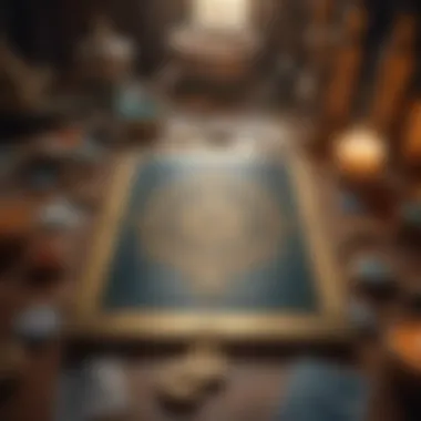 Abstract illustration of the intersection of tarot and spirituality