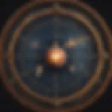 Celestial chart depicting astrological signs and planets