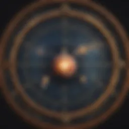 Celestial chart depicting astrological signs and planets