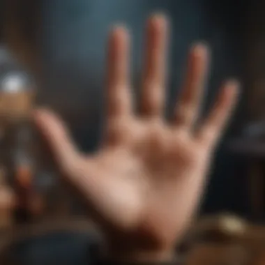 Artistic Interpretation of Palmistry An artistic representation of palmistry, blending ancient symbols and modern aesthetics.