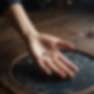 A Space for Reflection and Insight A serene setting for personal reflection and self-discovery inspired by palmistry.