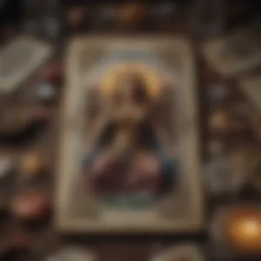 Intricate Tarot Card Spread An intricate tarot card spread