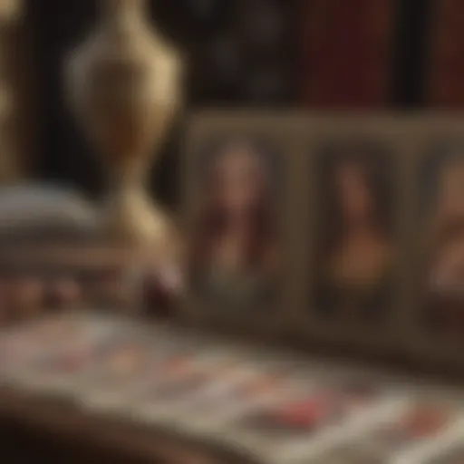 A tarot card spread designed for marriage insights