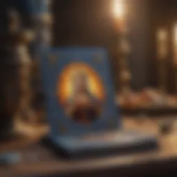 A mystical Tarot card spread revealing insights