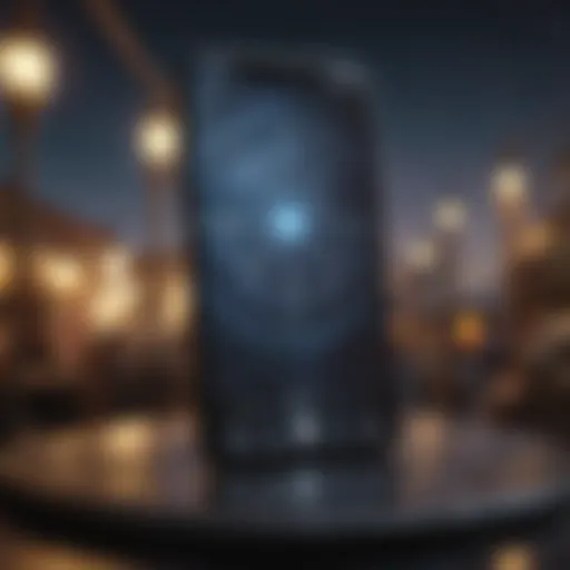 Astrological symbols on a smartphone screen