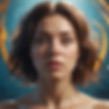 Self-Growth for Aquarius Visual representation of self-growth themes related to Aquarius