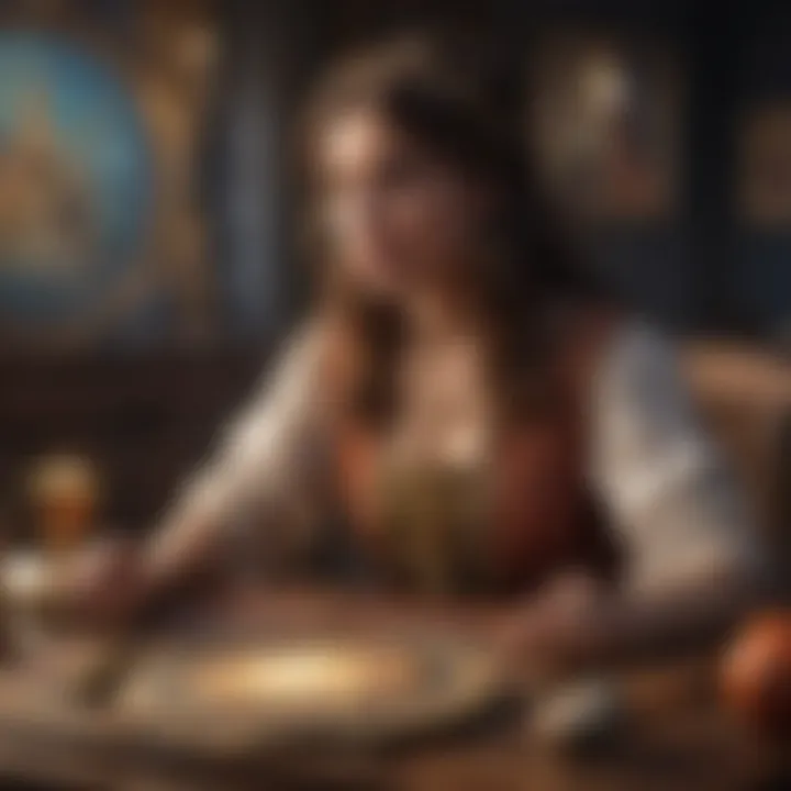 Visual link between astrology and tarot practices