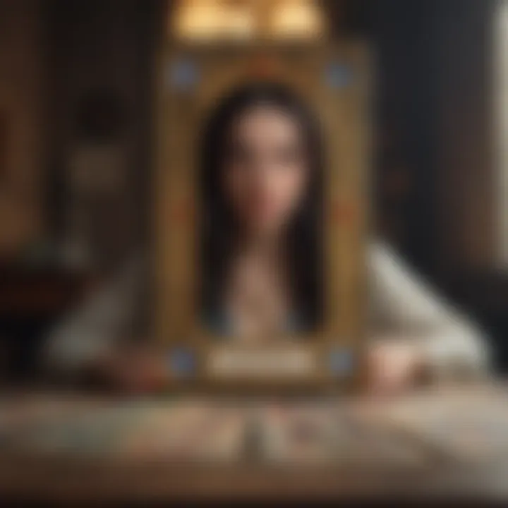 A visual interpretation of tarot cards conveying personal insights.