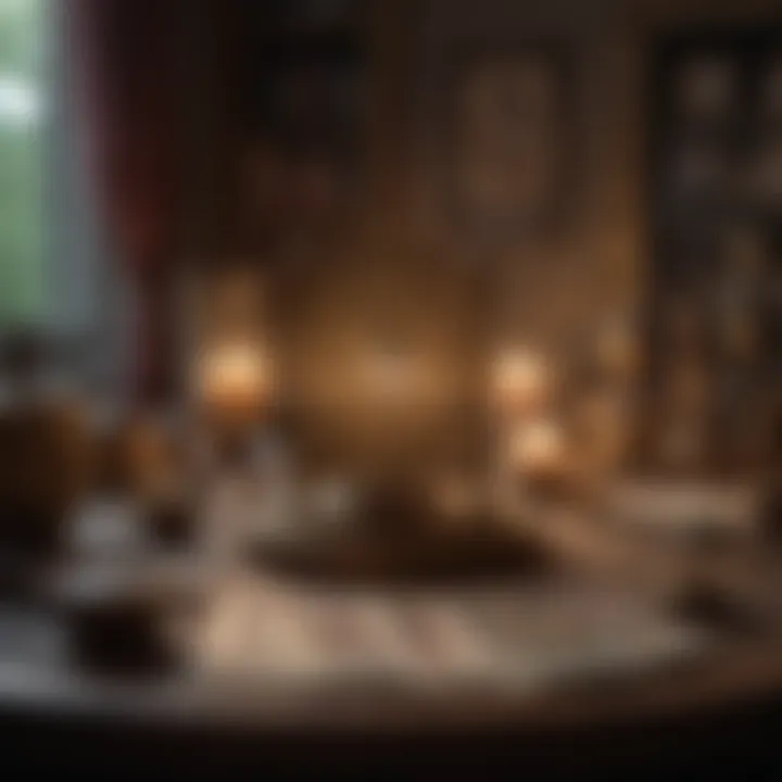 A serene environment for tarot reading and reflection.