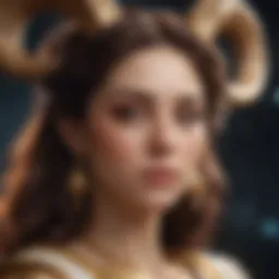 Astrological representation of Aries traits