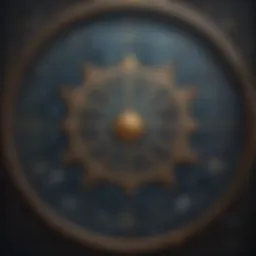 A mystical star map with zodiac signs illuminated