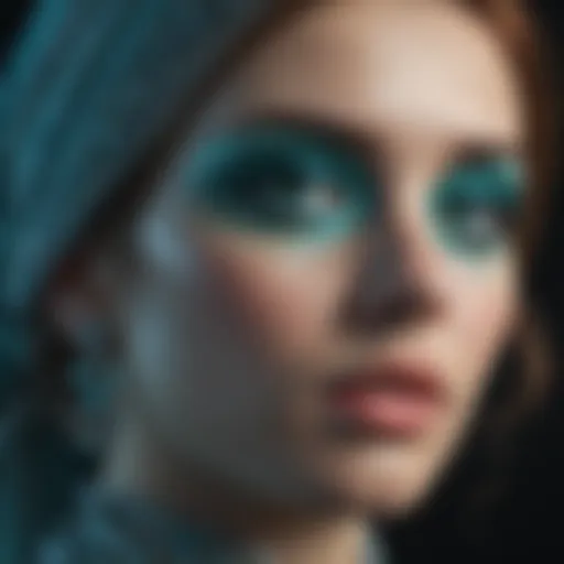 A spectrum of turquoise blue shades blending harmoniously.