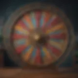 Symbolic representation of the Wheel of Fortune in astrology