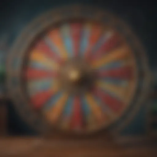 Symbolic representation of the Wheel of Fortune in astrology