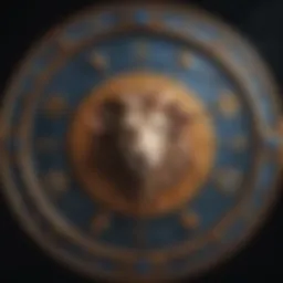 Astrology chart depicting the twelve zodiac signs