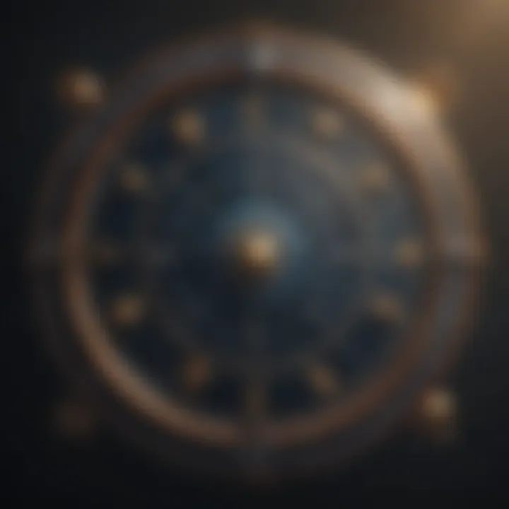 Celestial chart depicting zodiac signs with constellations