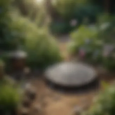 Herbal Harmony: Zodiac Plants in a Garden Setting A calming herbal garden showcasing plants linked to different zodiac signs
