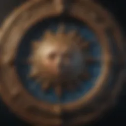 Astrological chart showcasing zodiac signs