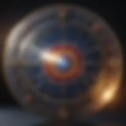 Astrological chart representation with cosmic elements