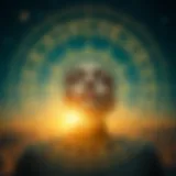 Celestial alignment indicating astrological insights