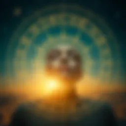 Celestial alignment indicating astrological insights