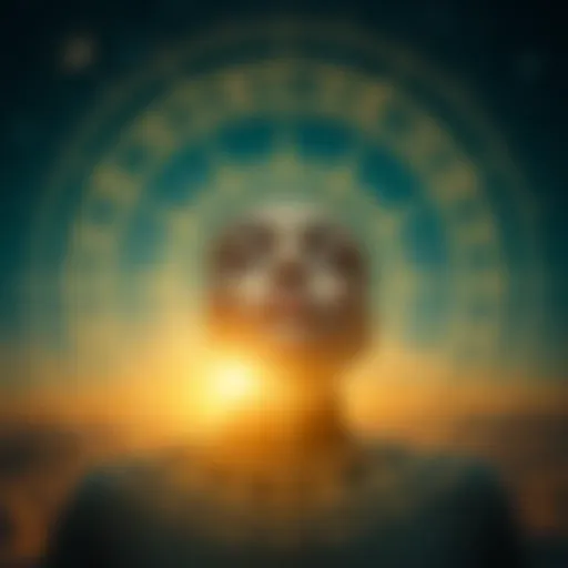 Celestial alignment indicating astrological insights