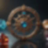 Astrological symbols paired with corresponding gemstones