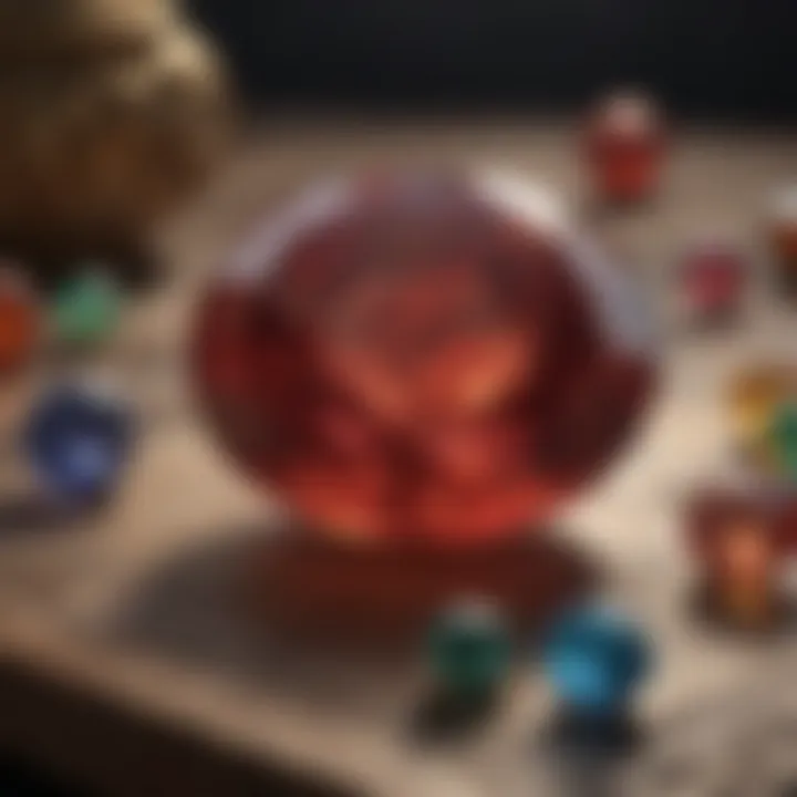 An illustration showcasing the historical origins of birthstones and their significance in astrology.