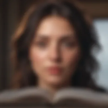 A close-up of a journal filled with reflections and insights