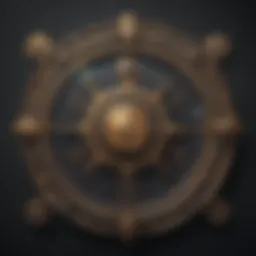 Astrological chart depicting zodiac signs and celestial bodies