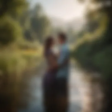 The Journey of Personal Growth in Relationships Serene landscape symbolizing personal growth and introspection