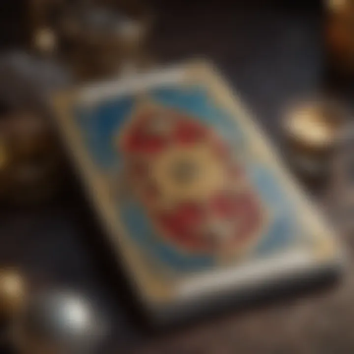 Close-up of the Major Arcana tarot cards revealing unique symbols.