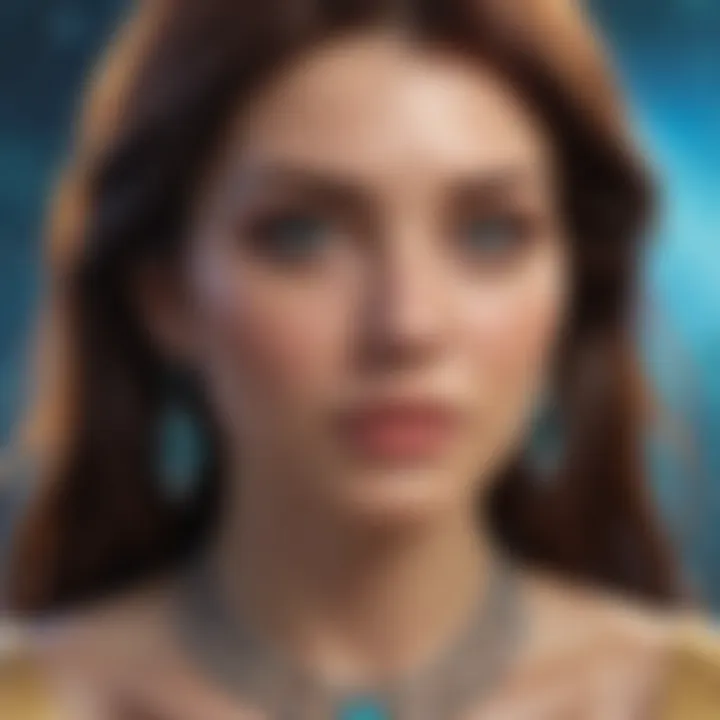 Symbolic representation of psychic readings with mystical elements