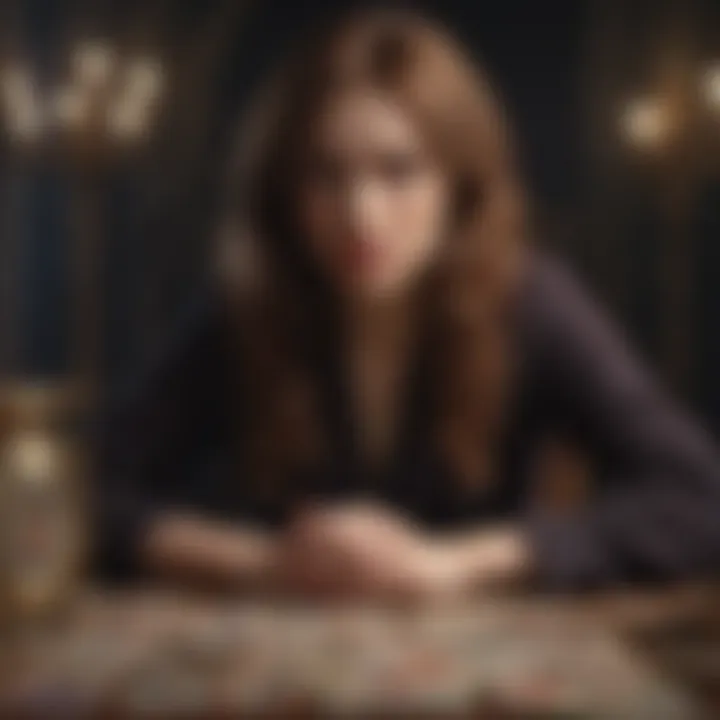An illustration depicting the psychological aspects of tarot readings