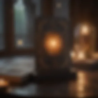 Space for Personal Reflection with Tarot A serene setting for personal reflection and tarot interpretation