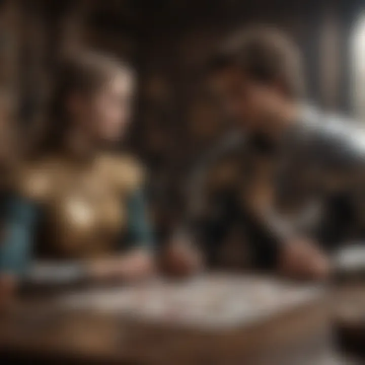 A visual exploration of the Knight of Swords' influence on relationships and personal growth.