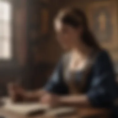Understanding Tarot Terminology A person studying tarot terminology with a notebook