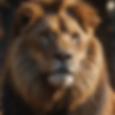 Symbolic representation of Leo with its characteristics