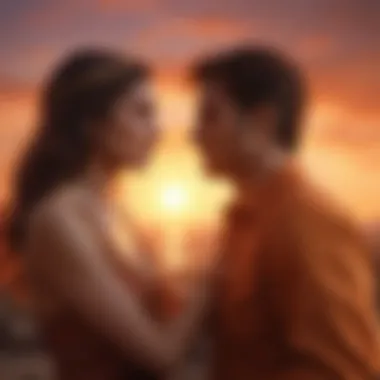 Fiery Sunset of Passion A fiery sunset representing the passion in a Leo-Leo relationship