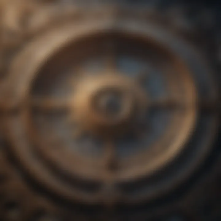 The essence of numerology represented through abstract patterns