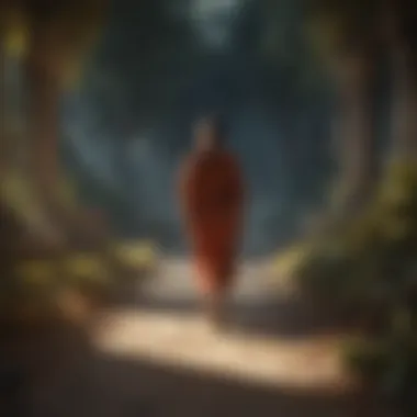 Artistic depiction of the spiritual journey influenced by life path numbers