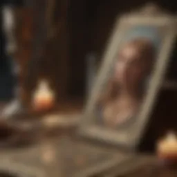 A mystical tarot card spread focused on love