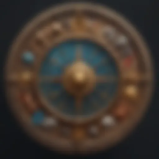 Astrological symbols representing zodiac signs